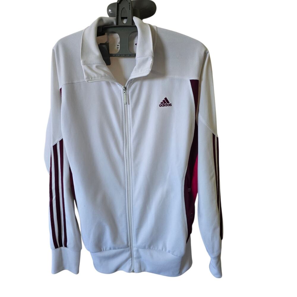 Classic Vintage Adidas Polyester Zip Up Track Jacket Size XL